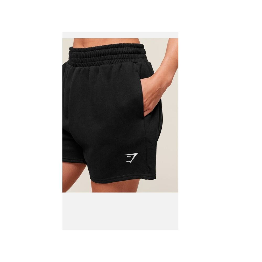 Gymshark fleece shorts Medium dark blue lounge logo - Picture 4 of 6